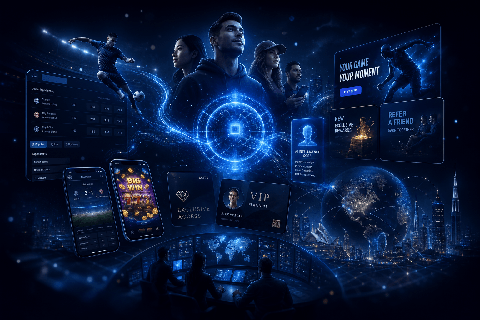 Visionary future of gaming powered by AI - a connected ecosystem of sportsbook, casino, mobile, marketing and global markets